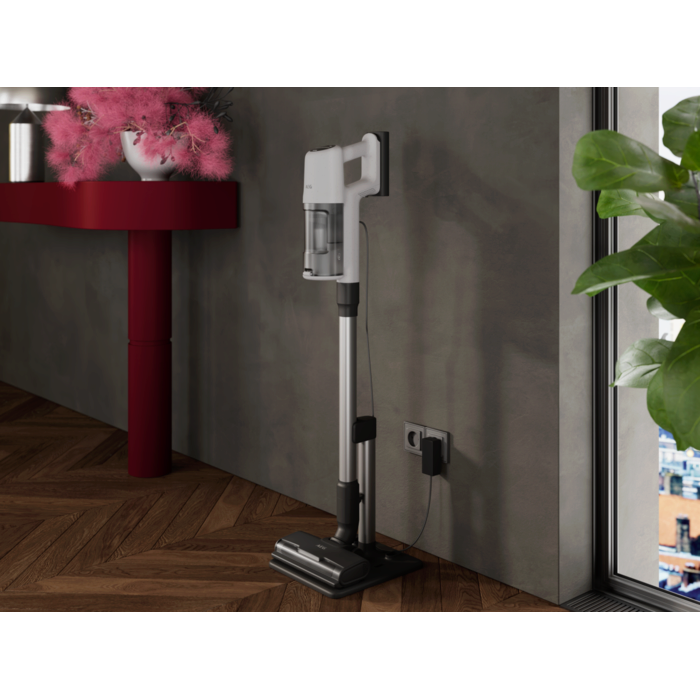 Cordless cleaner designed for easy and convenient storage.