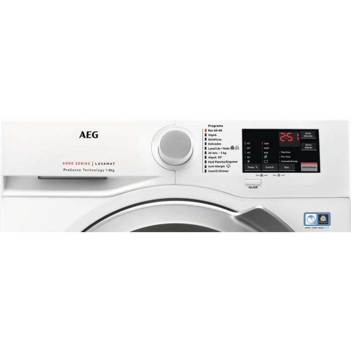 AEG - Máquina de lavar roupa 8 kg - LFA6I8275A