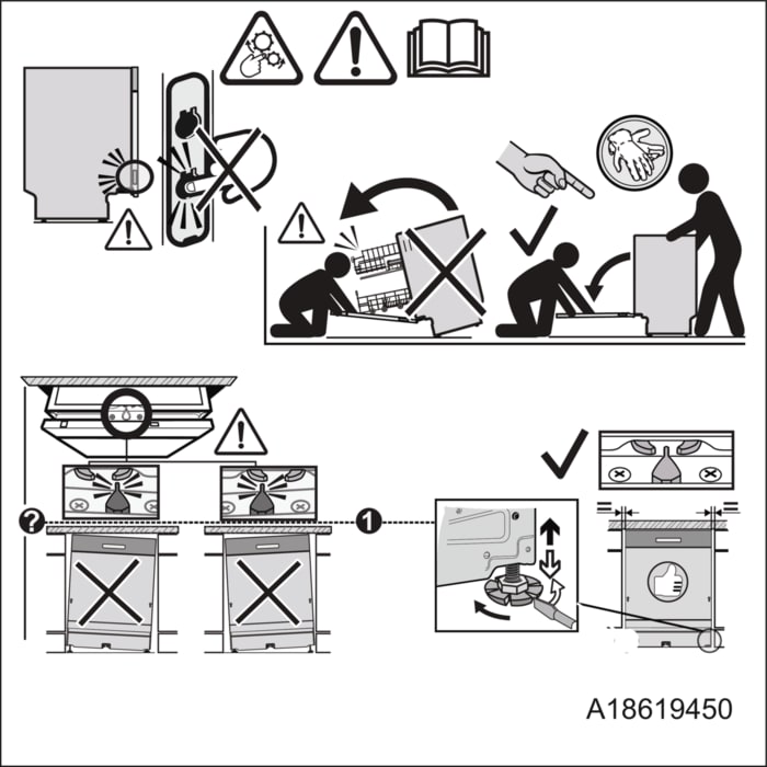 Instruções anti-inclinação