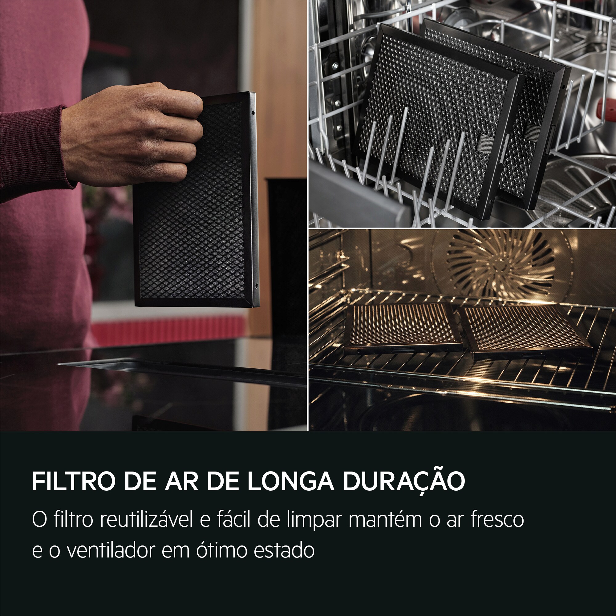 AEG - Placa com exaustor integrado - TH84CB03FB
