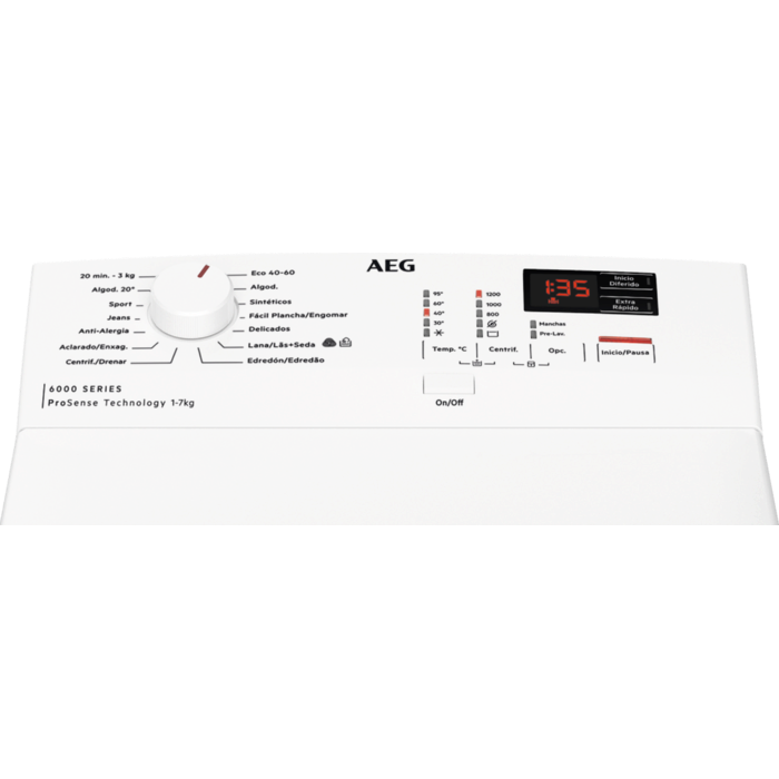 AEG - Máquina de lavar roupa carga superior - LTA6K7230B