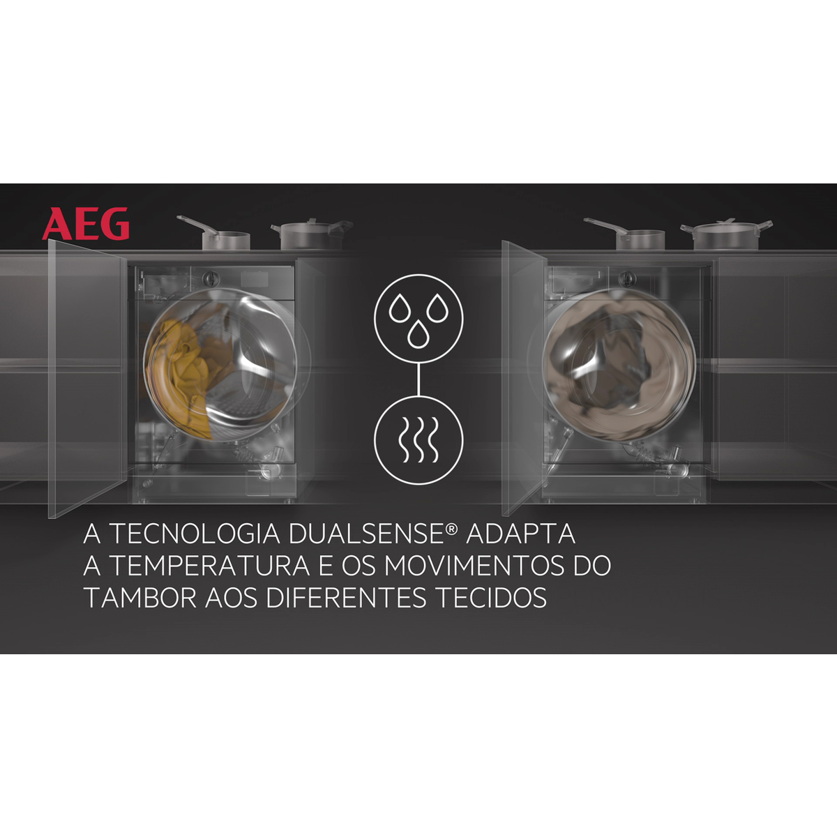 AEG - Máquina de lavar e secar de integrar - L7WEC842BI