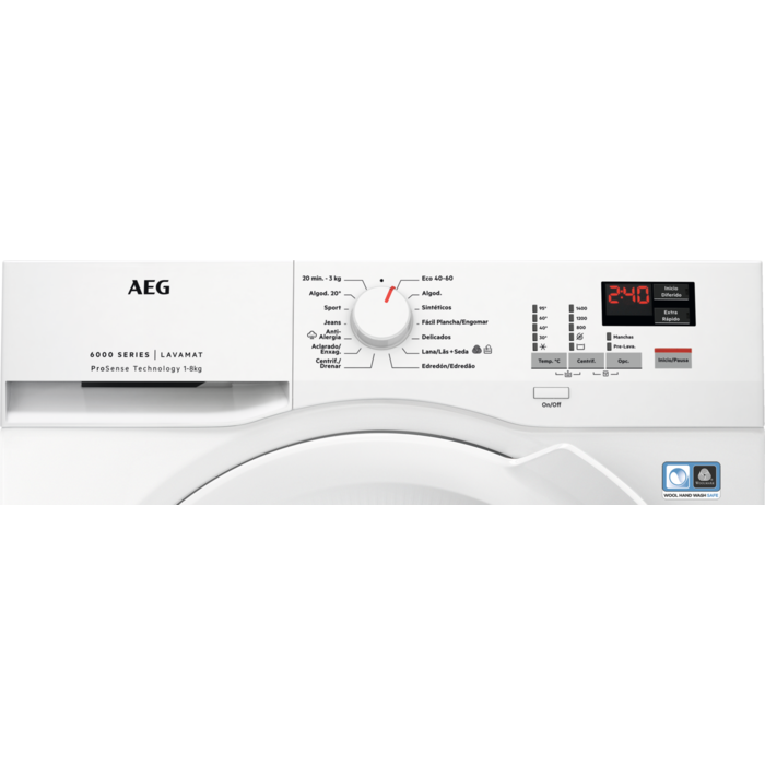 AEG - Máquina de lavar roupa 8 kg - L6FBK841P