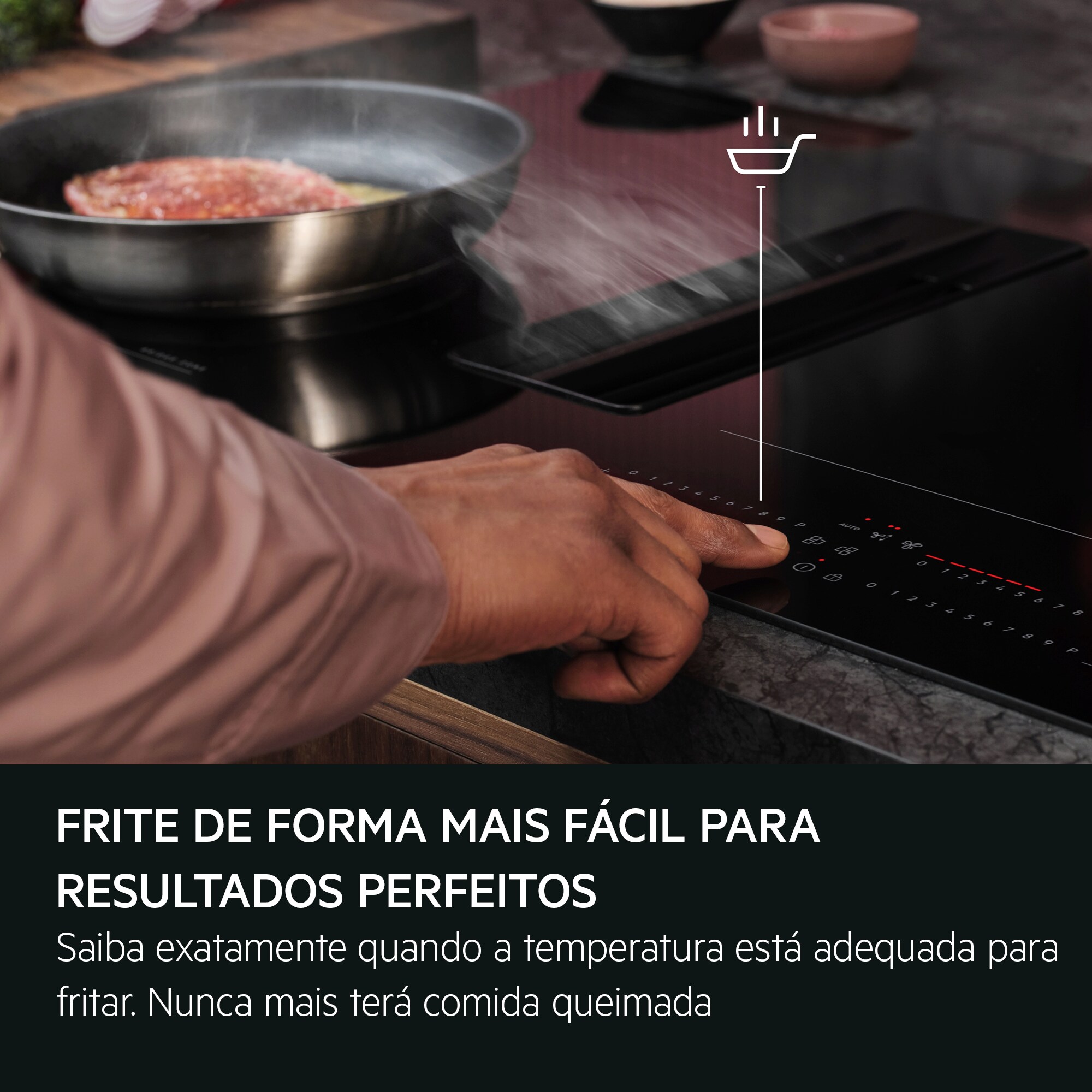 AEG - Placa com exaustor integrado - PE7000S80