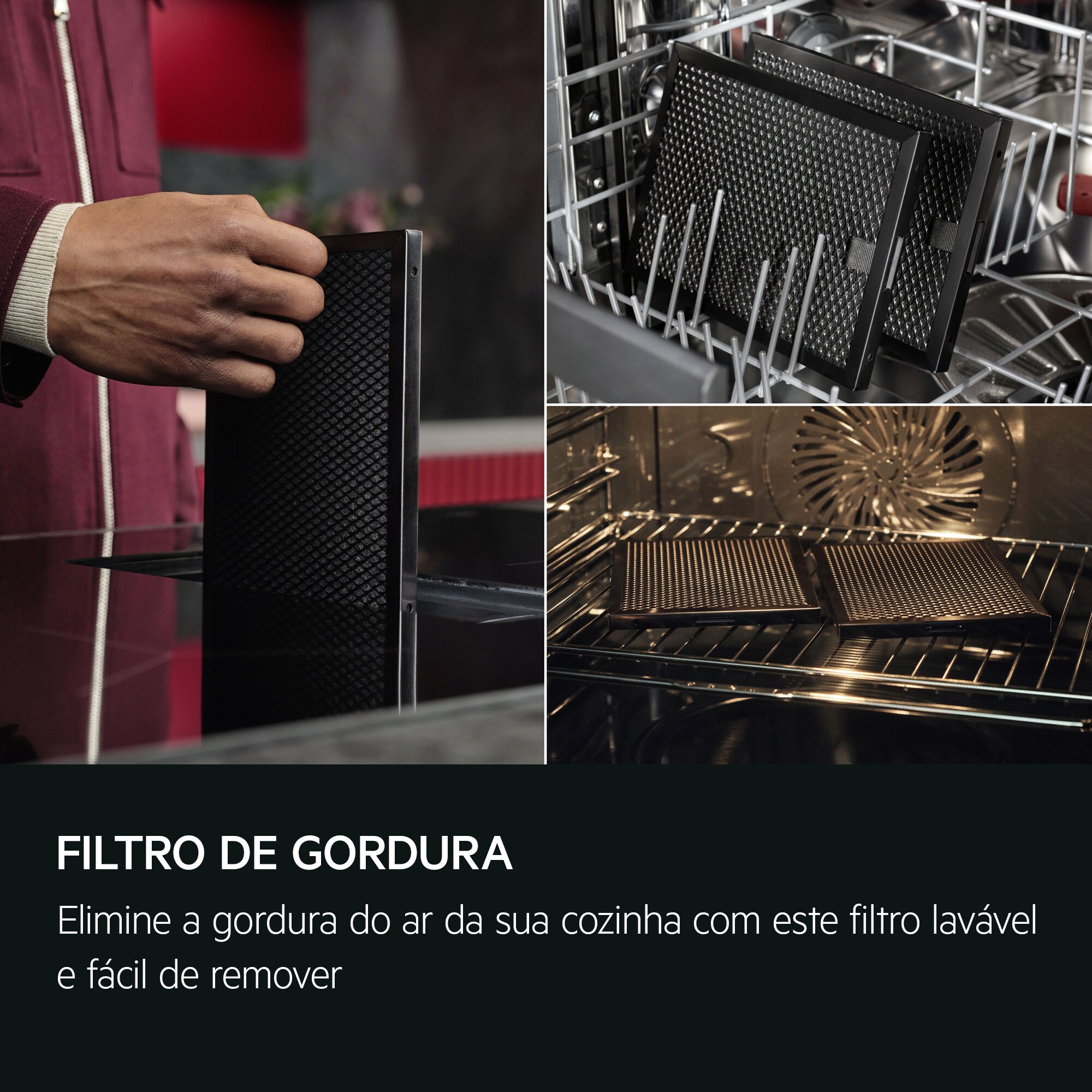 AEG - Placa com exaustor integrado - TH84CB03FB