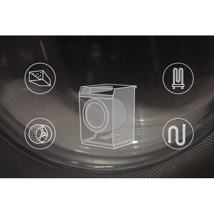 Deep cleaner for washing machines used every six months to remove grease and residue and prevent odours and stains