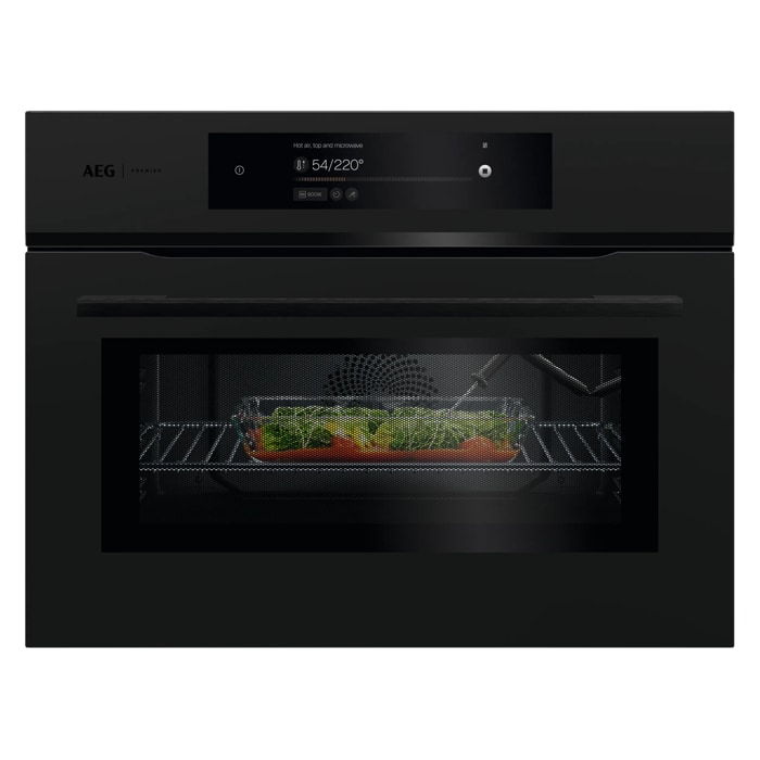 AEG Forno compacto Série 9000 ProAssist CombiQuick com Display CookSmart Touch+ 7,8 '', com WiFi PK9001WT