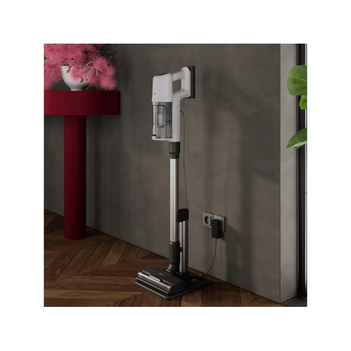 Cordless cleaner designed for easy and convenient storage.