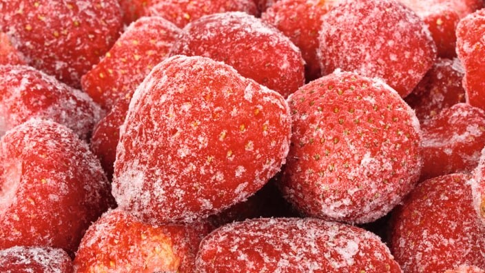 Morangos congelados