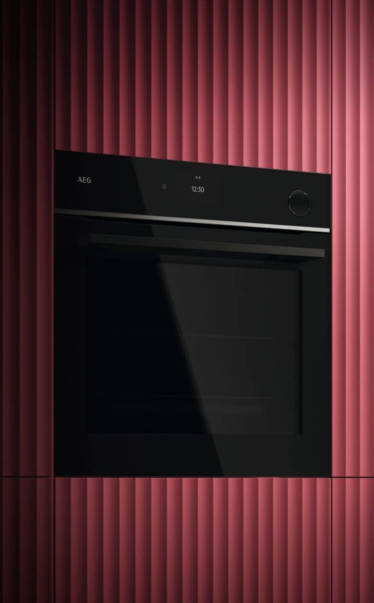 Um forno numa cozinha