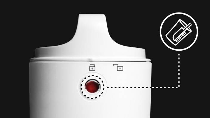 Luz indicadora de necessidade de limpeza