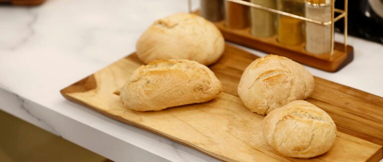Pão caseiro no Forno SteamBake AEG