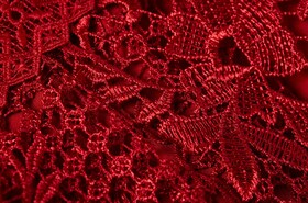 Vestido de renda vermelho