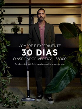 Promoção AEG Buy & Try aspirador vertical AEG S8000